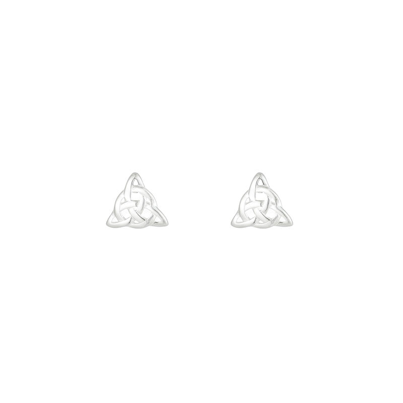 Grá Collection Trinity With Circle Earrings Sterling Silver
